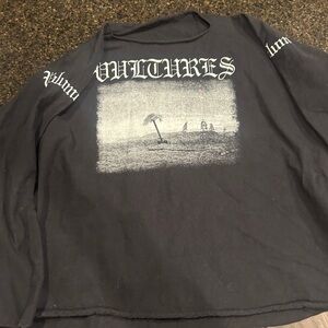 Black Long Sleeve Shirt with Graphic PrintVULTURES